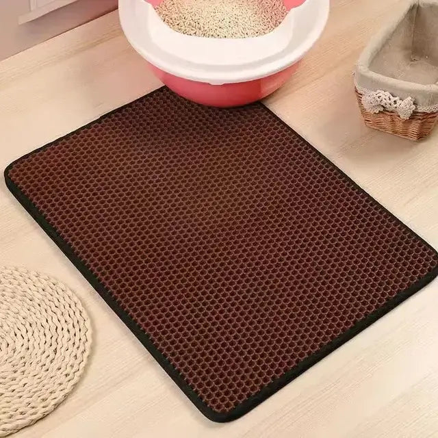 π± Cat Litter Mat With Gift β Double Layer Waterproof, Non-Slip & Washable