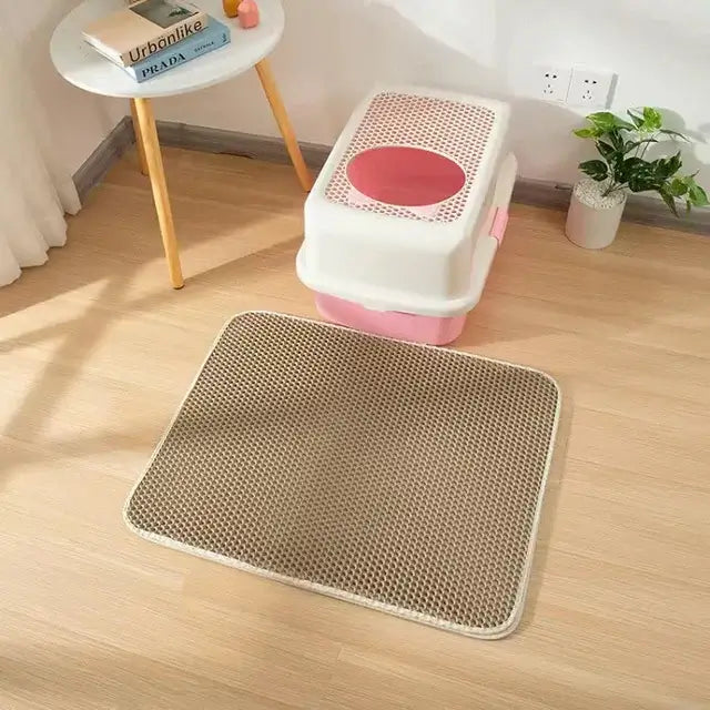 π± Cat Litter Mat With Gift β Double Layer Waterproof, Non-Slip & Washable