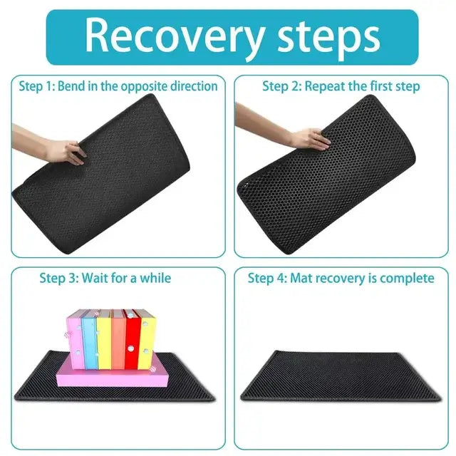 π± Cat Litter Mat With Gift β Double Layer Waterproof, Non-Slip & Washable