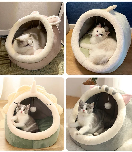 😴 Deep Sleep Cat Bed – Foldable, Removable & Washable