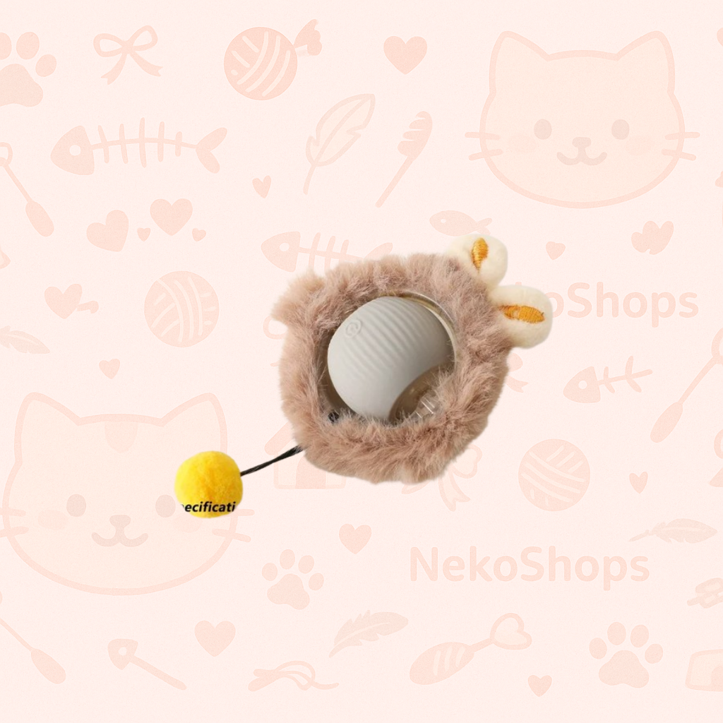 ⚡ Interactive Smart Cat Toy Ball – USB Rechargeable, Auto-Rolling with Lights & Sound