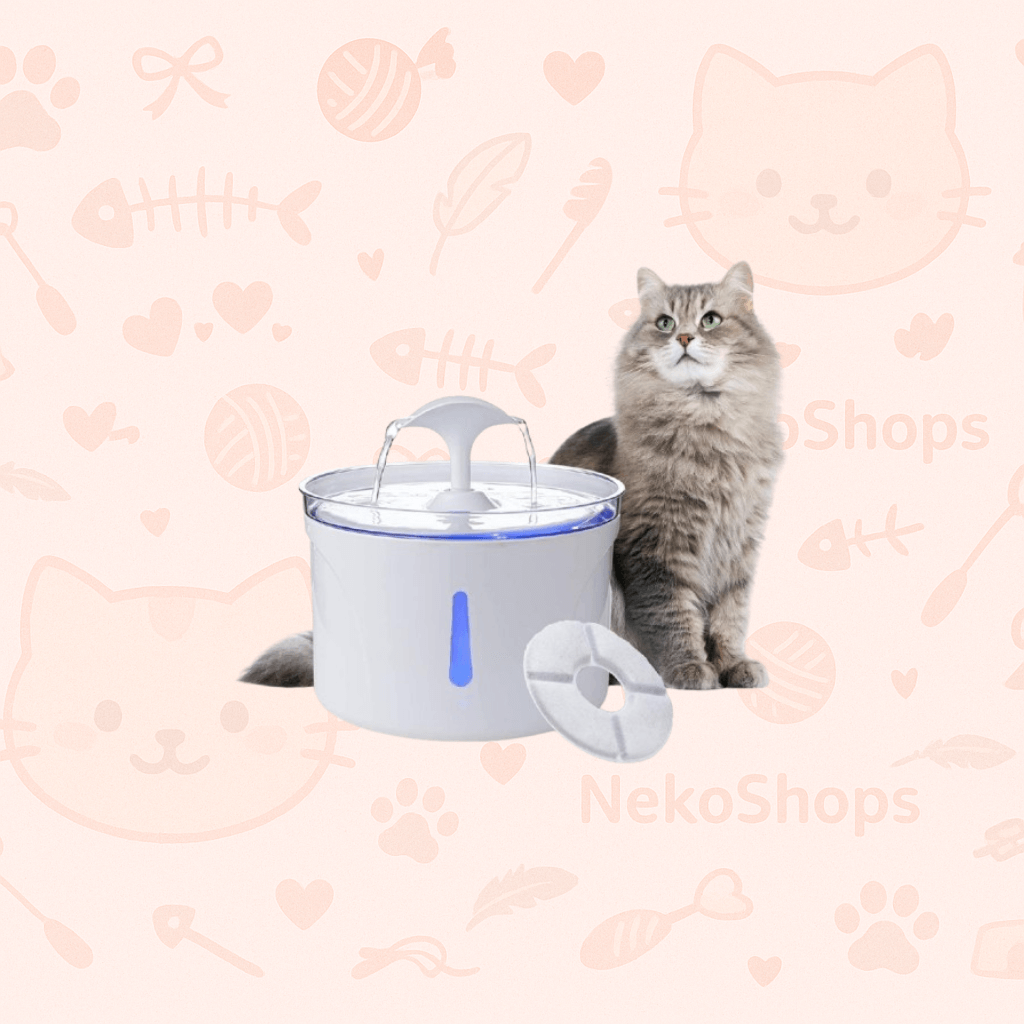 🐾 2.5L Automatic Cat Water Fountain – LED Silent Pet Drinking Dispenser