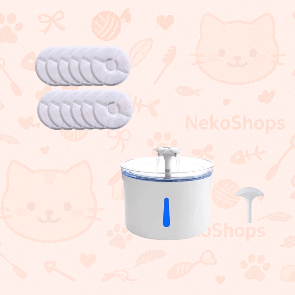 🐾 2.5L Automatic Cat Water Fountain – LED Silent Pet Drinking Dispenser