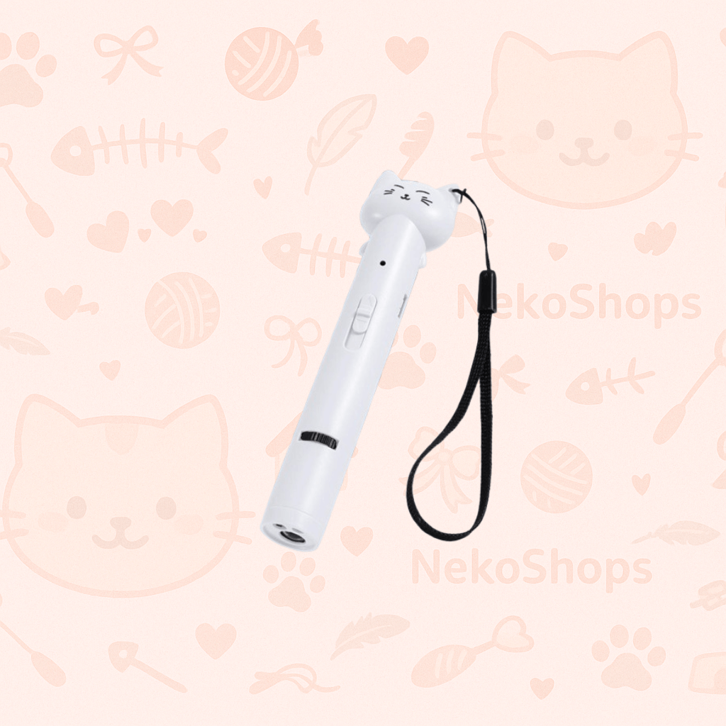 USB rechargeable 4-in-1 laser pen cat toy, featuring playful patterns and UV detector for hidden stains.