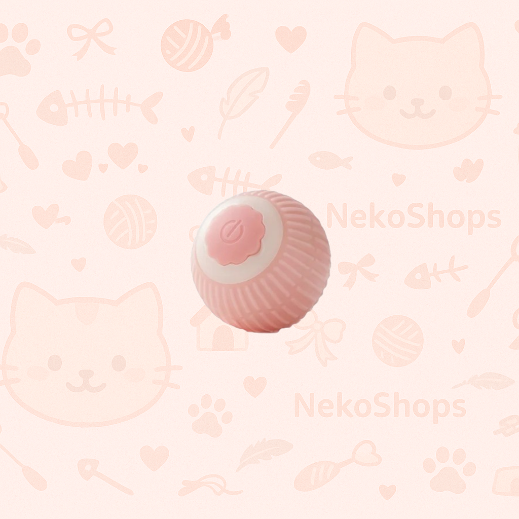 ⚡ Interactive Smart Cat Toy Ball – USB Rechargeable, Auto-Rolling with Lights & Sound