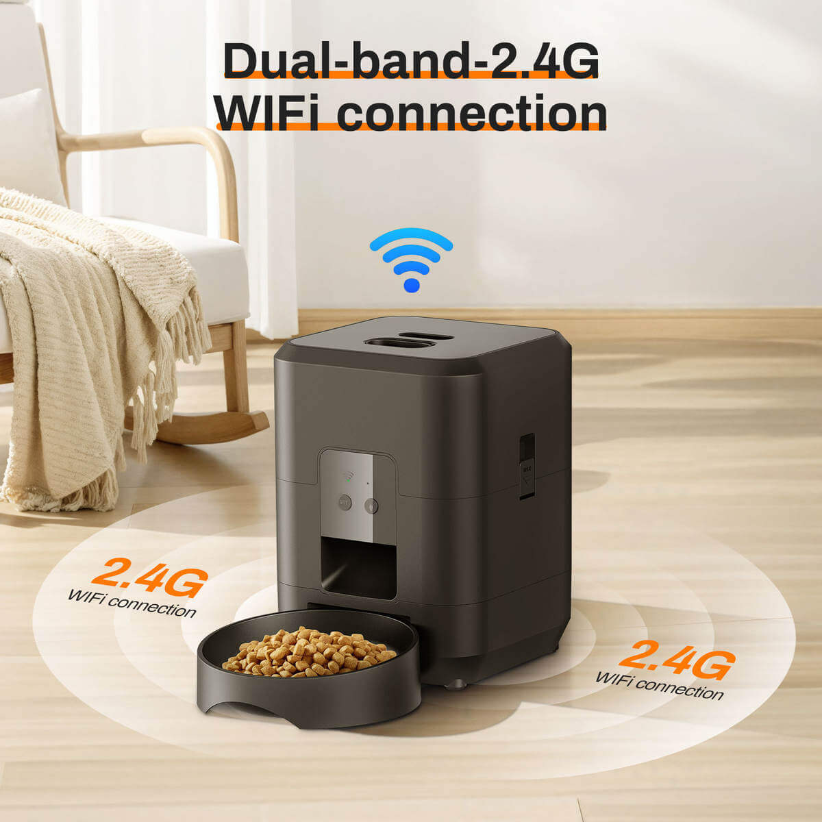 🐾 2L Smart Automatic Pet Feeder – For Cats