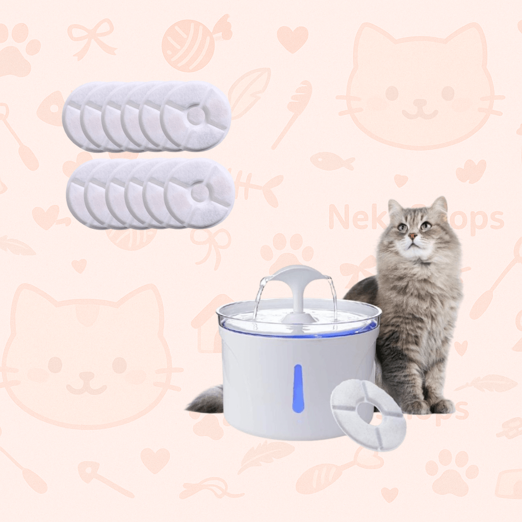 🐾 2.5L Automatic Cat Water Fountain – LED Silent Pet Drinking Dispenser