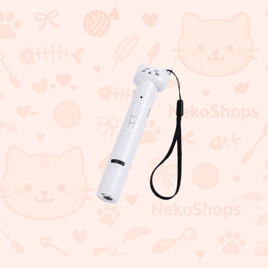 USB rechargeable 4-in-1 laser pen cat toy, featuring playful patterns and UV detector for hidden stains.